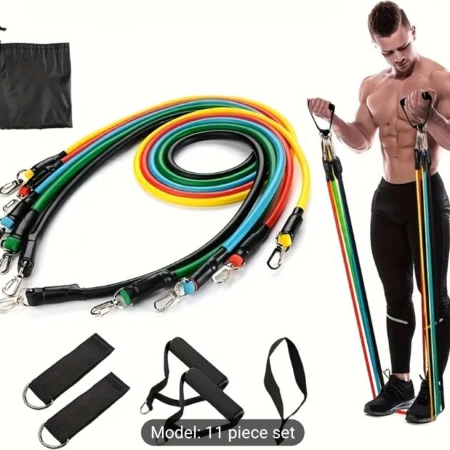 مجموعة أربطة مقاومة رياضية متعددة الأوزان